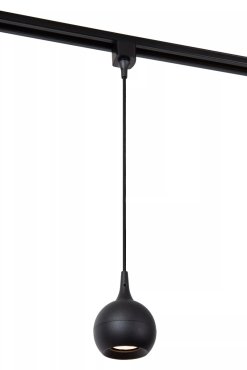 Lucide Track Favori Lampe suspendue - Ø 9 x 145 cm - Système de rail monophasé - Noir
