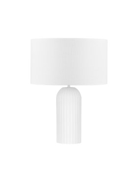 Nova Luce Ammos - lampe de table - Ø 35 x 47 cm - blanc