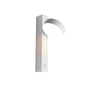 VK Lighting Lopi  - lampe de lecture avec interrupteur - Ø 9,8 x 29,8 cm - 8W LED inclus - blanc