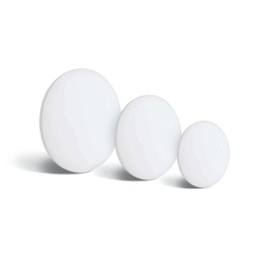 ONE Light Floating Panels Range - plafonnier encastré - Ø 12 x 2,4 cm - 10W LED inclus - blanc - couleur de lumière blanc chaud