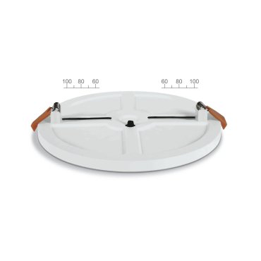 ONE Light Floating Panels Range - plafonnier - Ø 12 x 2,4 cm - 10W LED inclus - blanc - couleur de lumière blanche