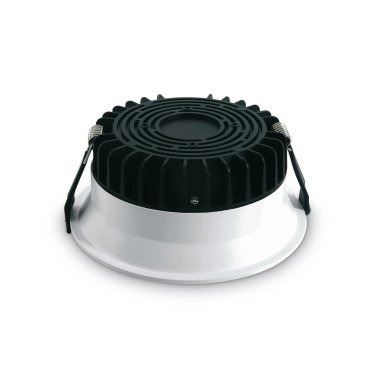 ONE Light Dark Light Salle de bain - spot encastré - Ø 120 mm, Ø 111 mm encastré - 9W LED inclus - IP54 - blanc - couleur de lumière blanche