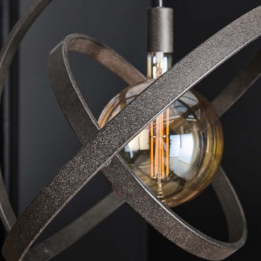 Vico Cosmos - lampe suspendue - Ø 55 x 150 cm - noir articulé