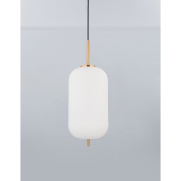 Nova Luce Lato - lampe suspendue - Ø 22 x 120 cm - laiton antique