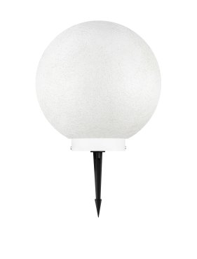 Nova Luce Moon - lampe de jardin sur piquet - Ø 30 x 30 cm - IP65 - blanc