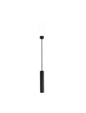 Nova Luce Mare - lampe suspendue - Ø 5,5 x 183 cm - noir sablé