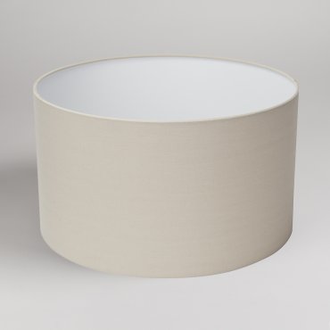 Searchlight Drum - abat-jour - Ø 40 x 23 cm - blanc