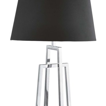Searchlight York - lampe à poser - Ø 36 x 59,5 cm - noir mat et chrome