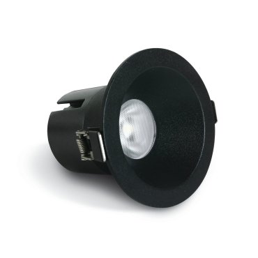 ONE Light 8W Range - spot encastré - Ø 88 mm, Ø 73 mm encastré - 8W LED inclus - noir