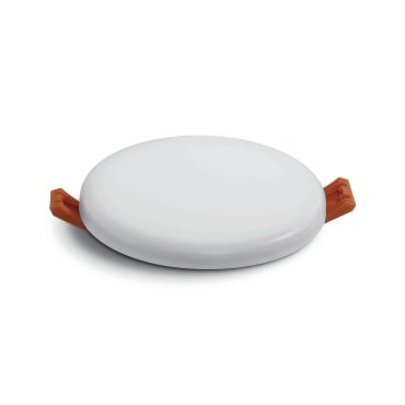 ONE Light Frameless Range - plafonnier d'extérieur - Ø 10 x 2,2 cm - 8W LED inclus - IP65 - blanc - couleur de lumière blanche