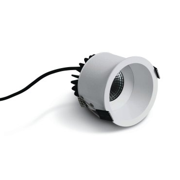 ONE Light COB Range - spot à encastrer - Ø 78 mm, Ø 75 mm à encastrer - 7W LED inclus - IP54 - blanc - couleur de lumière blanche