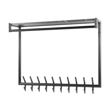 Vico Tenaro – porte-manteau avec étagère murale – 100 × 27 × 80 cm – graphite