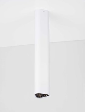 Nova Luce Etho - plafonnier - 5 x 30,5 x 5 cm - 6W LED inclus - blanc sablé et noir
