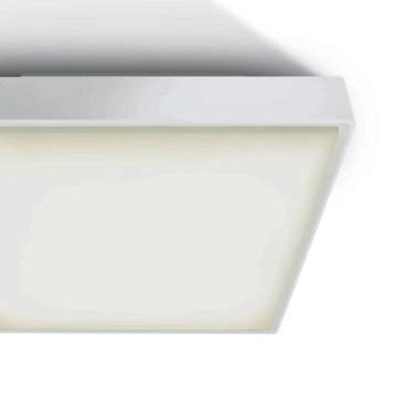 ONE Light LED Plafo Outdoor Square - plafonnier d'extérieur - 22,1 x 22,1 x 5,7 cm - 16W LED inclus - IP65 - blanc