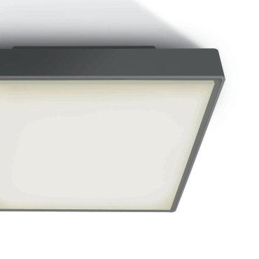 ONE Light LED Plafo Outdoor Square - plafonnier extérieur - 22,1 x 22,1 x 5,7 cm - 16W LED inclus - IP65 - anthracite