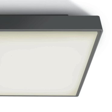 ONE Light E27 Plafo Outdoor Square - plafonnier extérieur - 29,5 x 29,5 x 10,5 cm - IP65 - anthracite