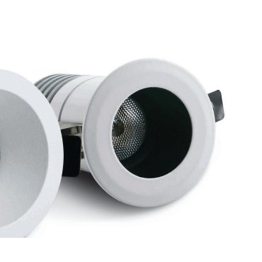 ONE Light COB Dark Light Range - spot à encastrer - Ø 53 mm, Ø 42 mm à encastrer - 7W LED inclus - IP44 - blanc