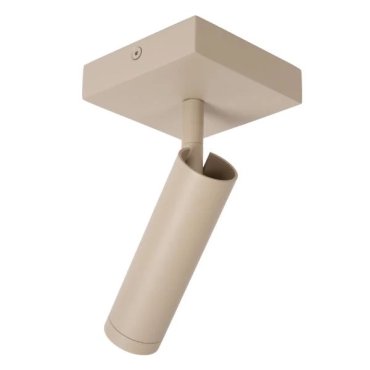 Lucide Grado - spot apparent 1L - 10 x 10 x 23 cm - taupe