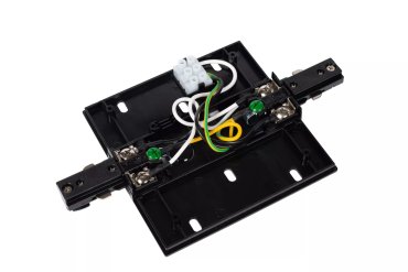 Lucide Track starter or middle feed - Système de rail monophasé - 230V - Noir