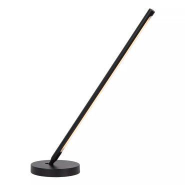 Lucide Finan - lampe à poser - Ø 2 x 59,8 cm - variateur tactile - 9W LED dimmable inclus - noir