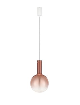 Nova Luce Nostos - lampe suspendue - Ø 25 x 170 cm - 6W dimmable LED inclus - rose et or