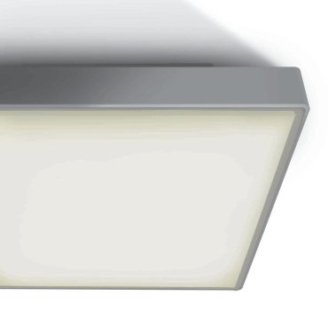 ONE Light LED Plafo Outdoor Square - plafonnier extérieur - 29,5 x 29,5 x 8 cm - 24W LED inclus - IP65 - gris
