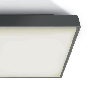ONE Light LED Plafo Outdoor Square - plafonnier extérieur - 29,5 x 29,5 x 8 cm - 24W LED inclus - IP65 - anthracite