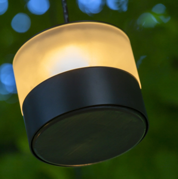 MODÈLE D’EXPOSITION -Heatsail Glow - lampe suspendue avec fonction chauffante - ø 17 x 17 x 150 cm - lot de 3 - IP43 - noir