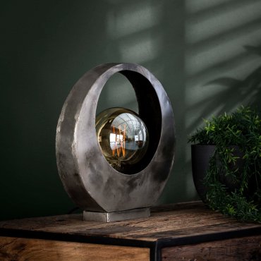 Vico Full Moon - lampe à poser - 30 x 13 x 32 cm - vieil argent