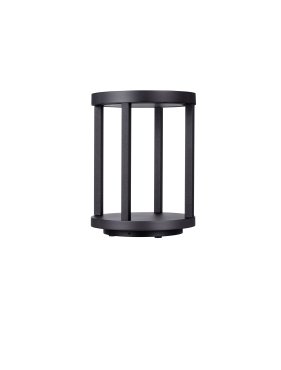Nova Luce Optus - lampe de jardin - Ø 20,5 x 28 cm - 9W LED inclus - IP65 - anthracite foncé
