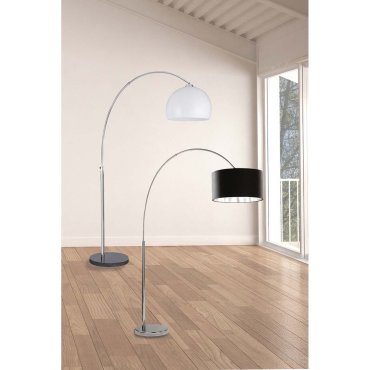 Searchlight Arcs - lampadaire - 180 cm - chrome et blanc