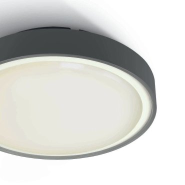 ONE Light E27 Plafo Outdoor - plafonnier extérieur - Ø 26 x 9,3 cm - IP65 - anthracite
