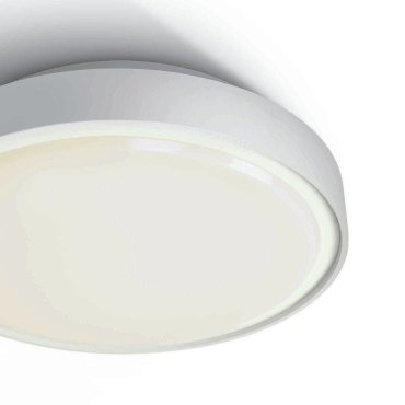 ONE Light LED Plafo Outdoor Round - plafonnier d'extérieur - Ø 30 x 8,3 cm - 24W LED inclus - IP65 - blanc - couleur de lumière blanc chaud