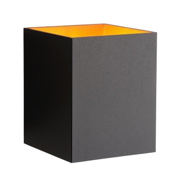 Lucide Xera - applique murale - 8,2 x 10 x 10 cm - noir, or