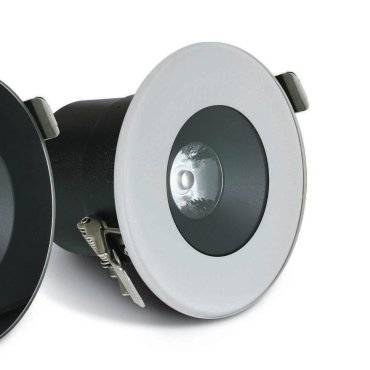ONE Light Gamme Salle de Bains - spot encastré - Ø 110 mm, Ø 94 mm encastrable - 6W LED inclus - IP65 - blanc