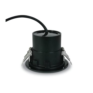 ONE Light Gamme Salle de Bains - spot encastrable - Ø 110 mm, Ø 94 mm encastrable - 6W LED inclus - IP65 - noir