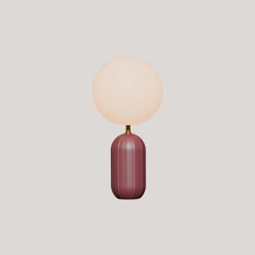 New Garden Monica 50 - lampe de table rechargeable à batterie avec télécommande - Ø 25 x 51,3 cm - 7W LED inclus - IP54 - bordeaux