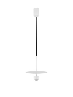 Nova Luce Edem - lampe suspendue - Ø 30 x 217 cm - 8W LED inclus - blanc sablé
