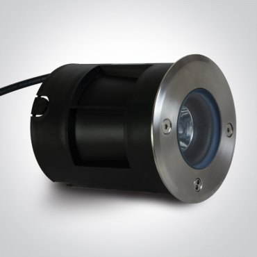 ONE Light Inground Tiltable Range - spot sol extérieur - Ø 100 mm, Ø 90 mm à encastrer - 3W LED inclus - IP67 - acier inoxydable