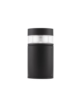 Nova Luce Tala - lampe de jardin - Ø 13,4 x 25 cm - 12W LED inclus - IP54 - anthracite foncé