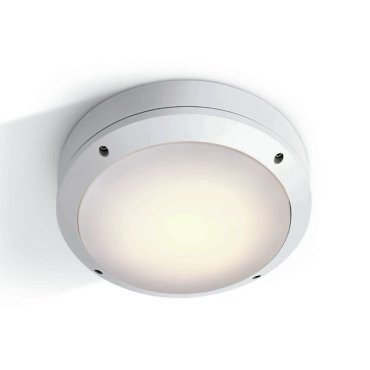 ONE Light Round E27 Outdoor - plafonnier extérieur - Ø 26,5 x 8,8 cm - IP54 - blanc