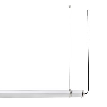 Faro Scuba - lampe suspendue - 120 x 7 cm - 36W LED inclus - IP66 - chrome