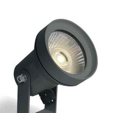 ONE Light GU10 Garden Round - spot au sol sur pointe - Ø 7,5 x 12,5 cm - IP65 - anthracite