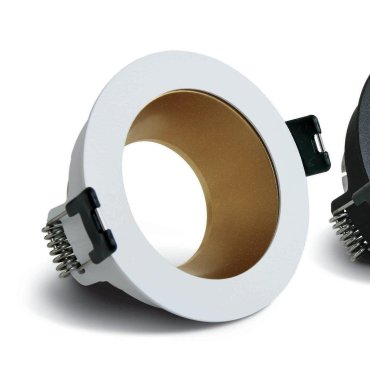 ONE Light Chill Out Range - spot encastrable - Ø 79 mm, Ø 70 mm encastrable - blanc et laiton