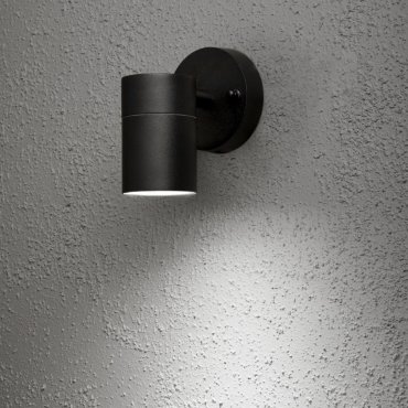 Konstsmide Modena Down – applique murale extérieure – 9,5 x 11,5 x 13,5 cm – IP44 – noir