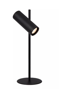 Lucide Clubs - lampe à poser - Ø 15 x 42 cm - noir