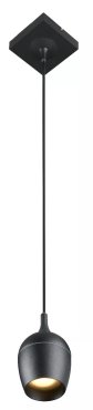 Lucide Preston - lampe suspendue - 10 x 10 x 146,7 cm - IP44 - noir