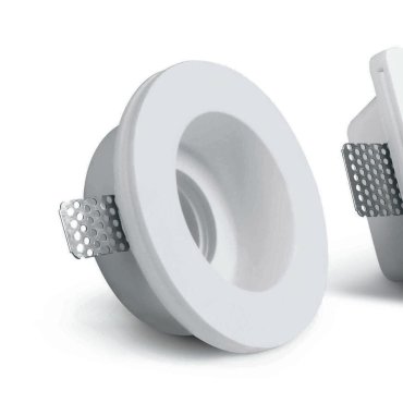ONE Light Trimless Gypsum - spot encastré - Ø 130 mm, Ø 132 mm à encastrer - blanc