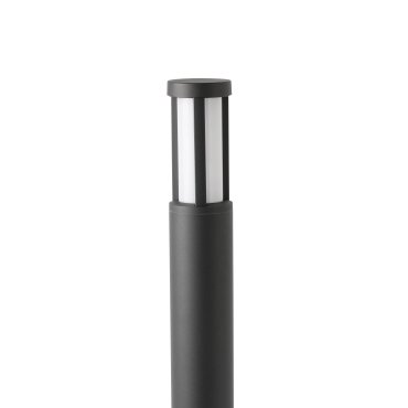 Faro Logar - poteau de jardin - Ø 8 x 65 cm - 12W LED inclus - IP54 - gris foncé
