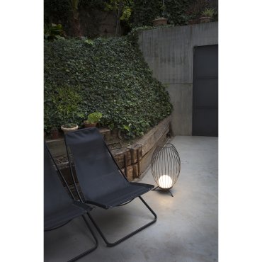Faro Cage - lampadaire - Ø 13,4 x 57 cm - 12W LED inclus - IP65 - gris foncé
